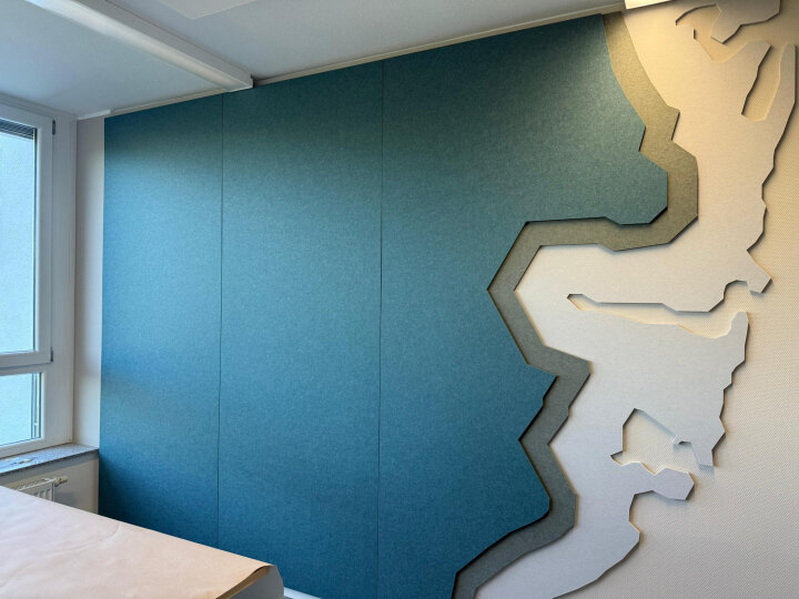Weltkarte Büro