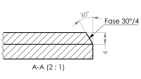 CNC Fasen: 30Grad-4mm(S)