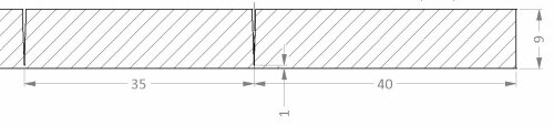 V-Cut Richtung