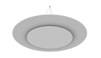 vitAcoustic Deckensegel, doppellagig, RONDE DUO d=1100+680-PM804 Sand