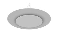 vitAcoustic Deckensegel, doppellagig, RONDE mit Beleuchtung (optional) DUO d=1100+680 PM819 Dark Blue