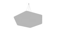 vitAcoustic Deckensegel, einlagig, HEXAGON mit Beleuchtung (optional) UNO d=800 PM851 Green