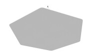 vitAcoustic Deckensegel, einlagig, HEXAGON mit Beleuchtung (optional) UNO d=1200 PM807 White