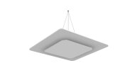 vitAcoustic Deckensegel, doppellagig, QUADRAT mit Beleuchtung (optional) DUO d=800+493 PM843 Spring Green
