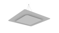 vitAcoustic Deckensegel, doppellagig, QUADRAT DUO 1000+618-PM807 White