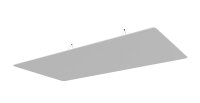 vitAcoustic Deckensegel, einlagig, Rechteck mit Beleuchtung (optional) UNO 2400x1200 PM807 White