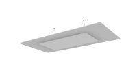 vitAcoustic Deckensegel, doppellagig, Rechteck mit Beleuchtung (optional) DUO 2000x1000 PM813 Black