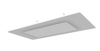 vitAcoustic Deckensegel, doppellagig, Rechteck mit Beleuchtung (optional) DUO 2400x1200 PM817 Fern