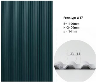 vitAcoustic 3d-Wave aus 9mm PET Akustikplatten 240x110/120cm
