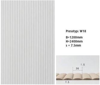 vitAcoustic 3d-Wave aus 9mm PET Akustikplatten 240x110/120cm