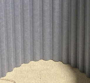 vitAcoustic 3d-Wave aus 9mm PET Akustikplatten 240x110/120cm