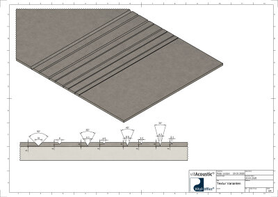 vitAcoustic elements in verschiedenen Größen und Formen - A-Klasse Absorber für Wand und Decke