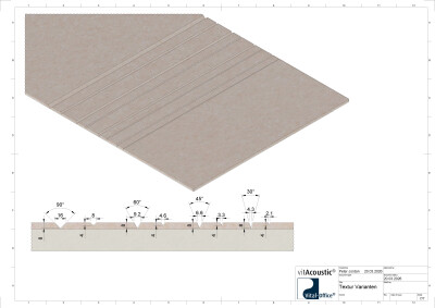 vitAcoustic elements in verschiedenen Größen und Formen - A-Klasse Absorber für Wand und Decke
