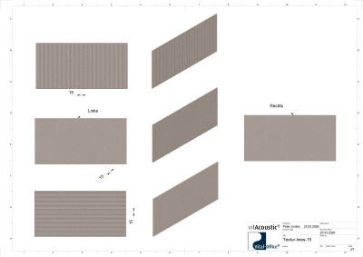 vitAcoustic elements in verschiedenen Größen und Formen - A-Klasse Absorber für Wand und Decke