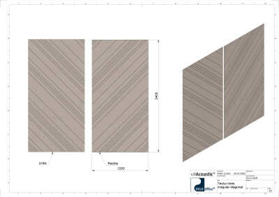 vitAcoustic elements in verschiedenen Größen und Formen - A-Klasse Absorber für Wand und Decke