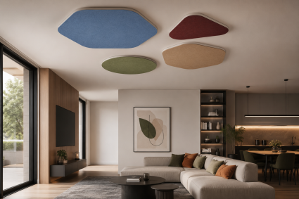 vitAcoustic elements in verschiedenen Größen und Formen - A-Klasse Absorber für Wand und Decke