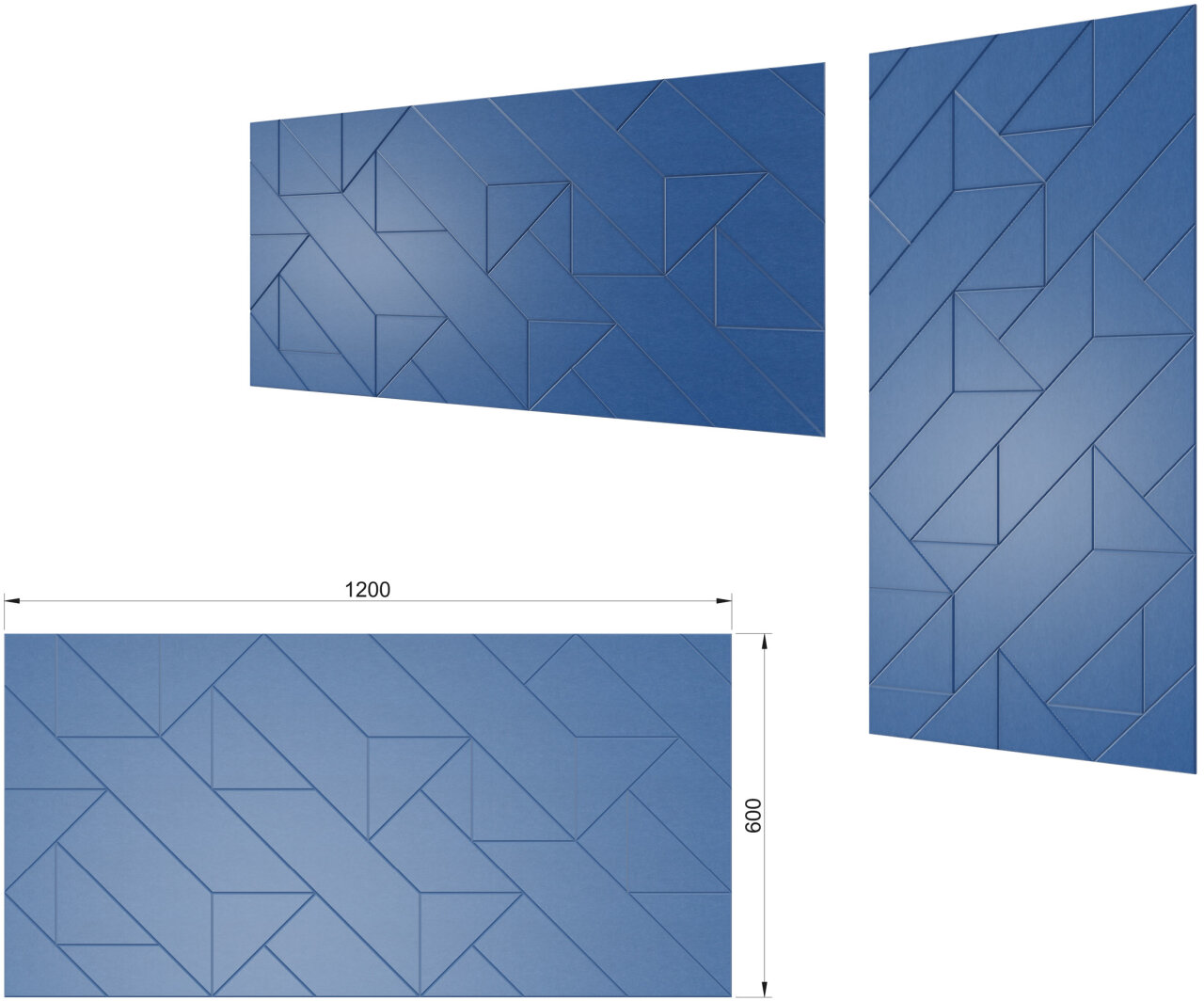 Textur 2412 Diagonal - Triangle-D
