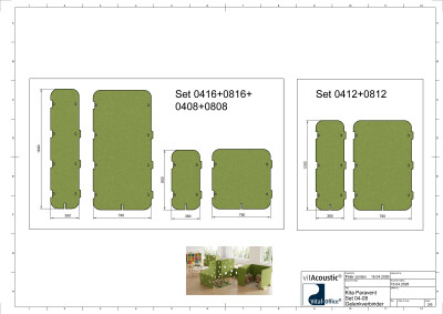 vitAcoustic Kita Paravent – Akustik-Raumteiler