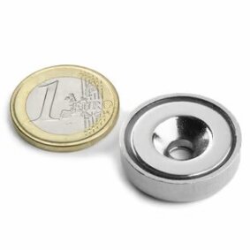 Deckenbefestigung mit Magnet d25mm OHNE Gegenstück