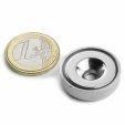 Deckenbefestigung mit Magnet d25mm OHNE Gegenstück