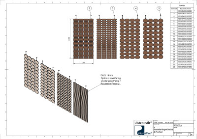 vitAcoustic Room Divider - hängende Akustik Raumteiler
