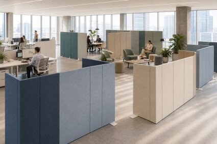 vitAcoustic Partition – Akustik-Raumteiler