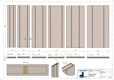 vitAcoustic Partition – Akustik-Raumteiler