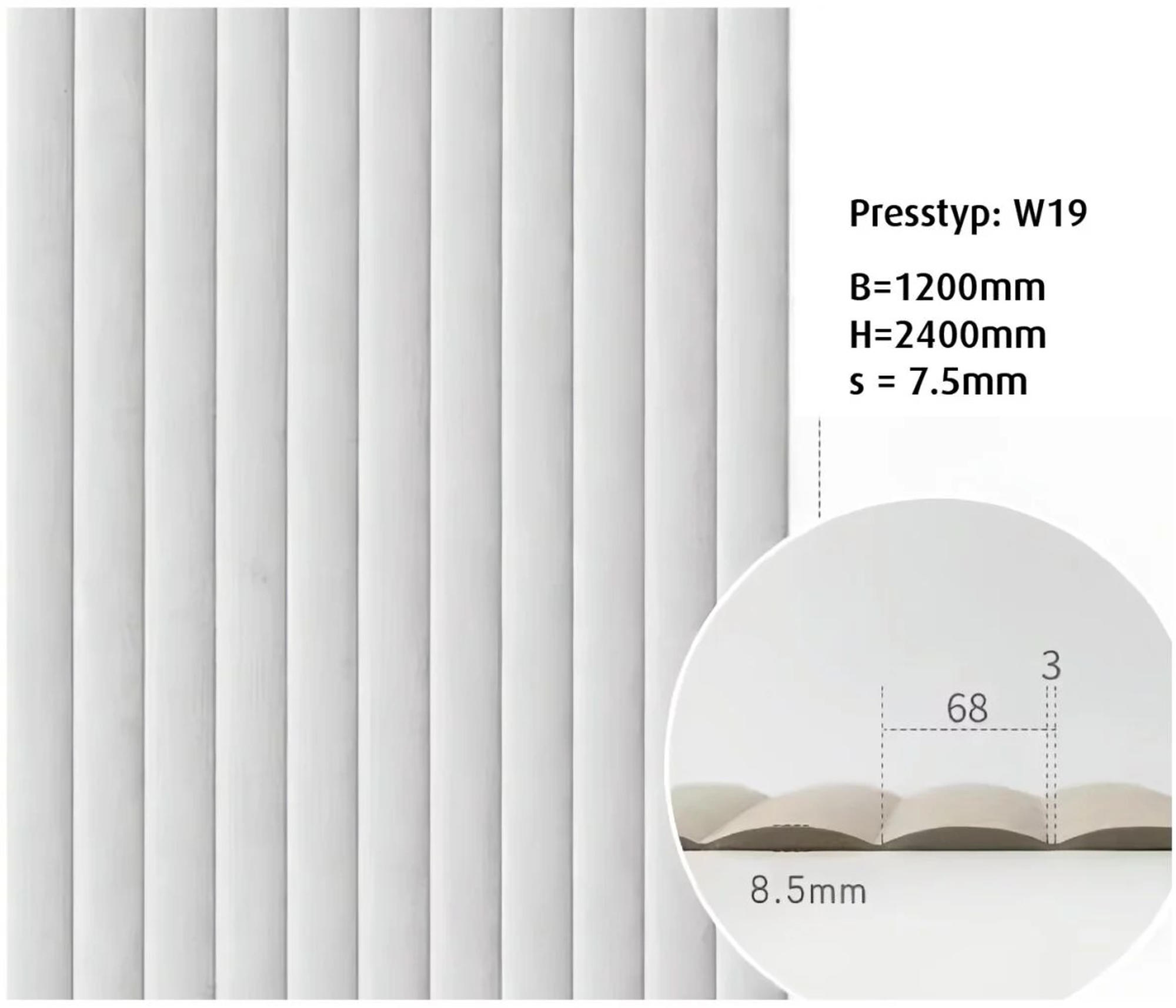 3D-Wave Wellendesign PET Filz