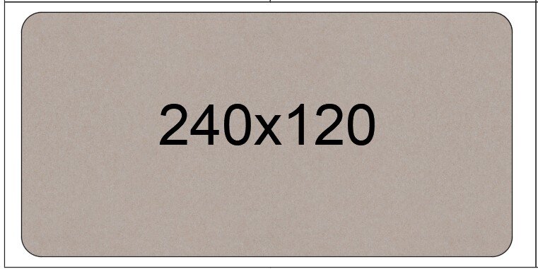 <=240x120cm
