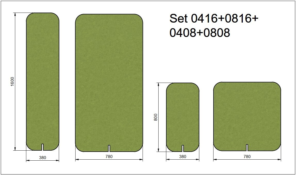 Set4Teile-80+40x160+80cm